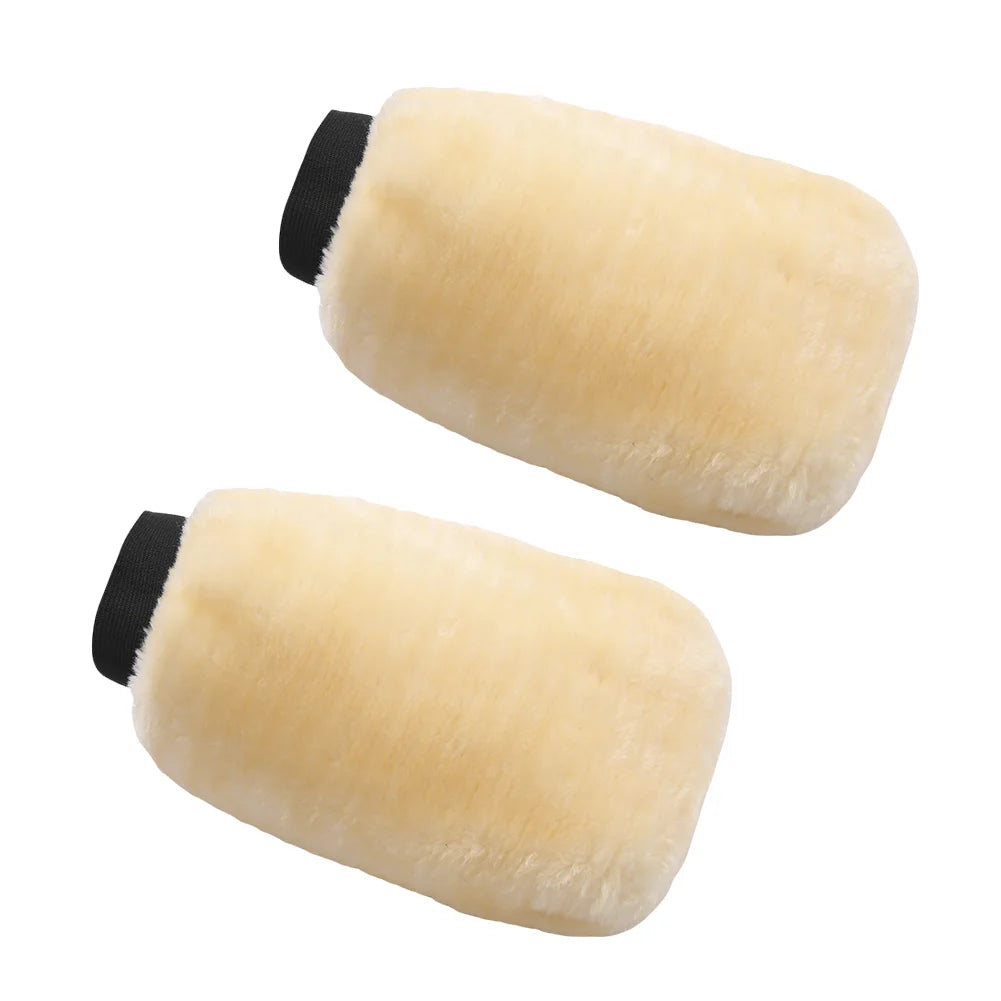 1-5Pcs Premium Plush Car Wash Gloves Soft Non-Scratch Car Cleaning Mitt Reusable Motorcycle Truck Auto Dusting Gloves