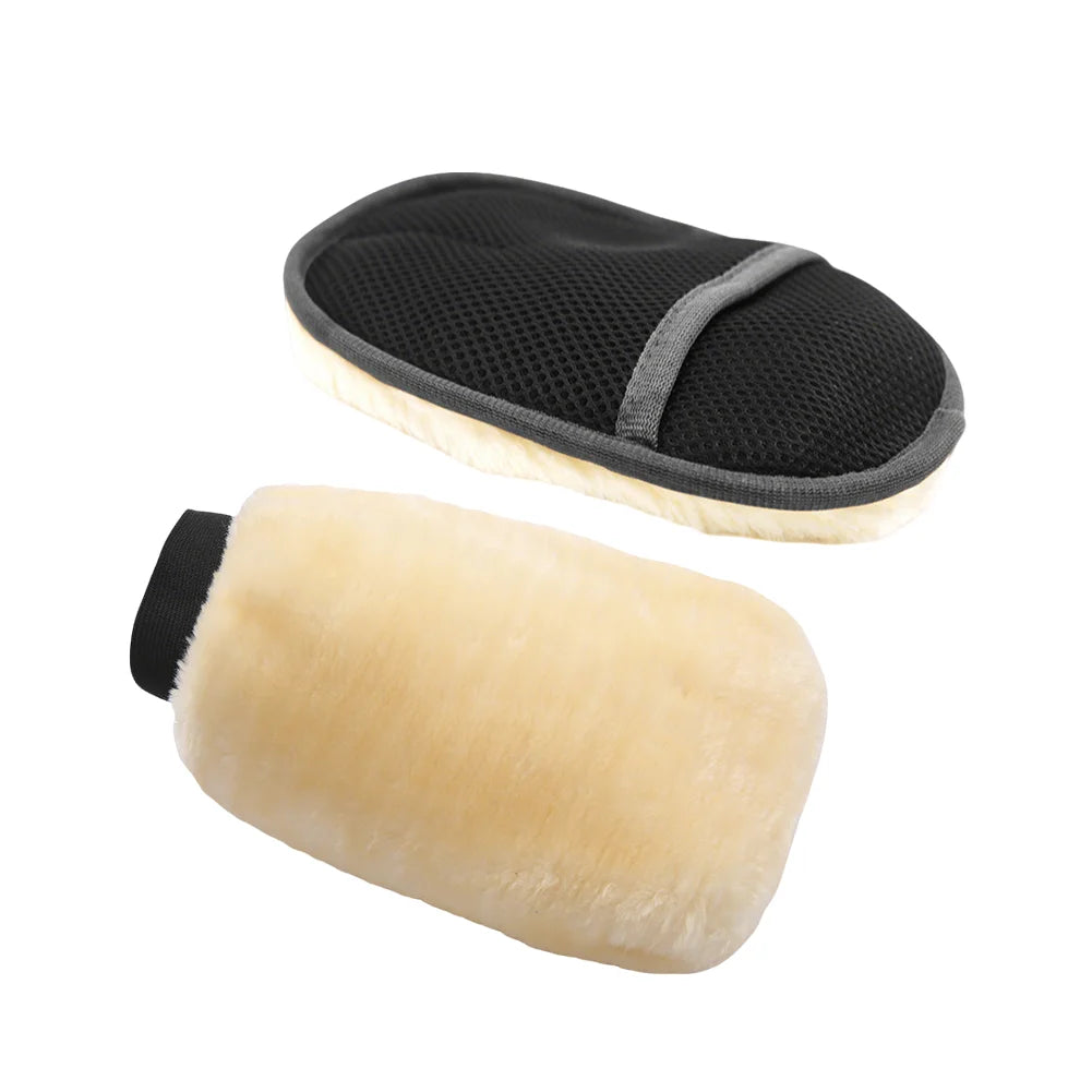 1-5Pcs Premium Plush Car Wash Gloves Soft Non-Scratch Car Cleaning Mitt Reusable Motorcycle Truck Auto Dusting Gloves